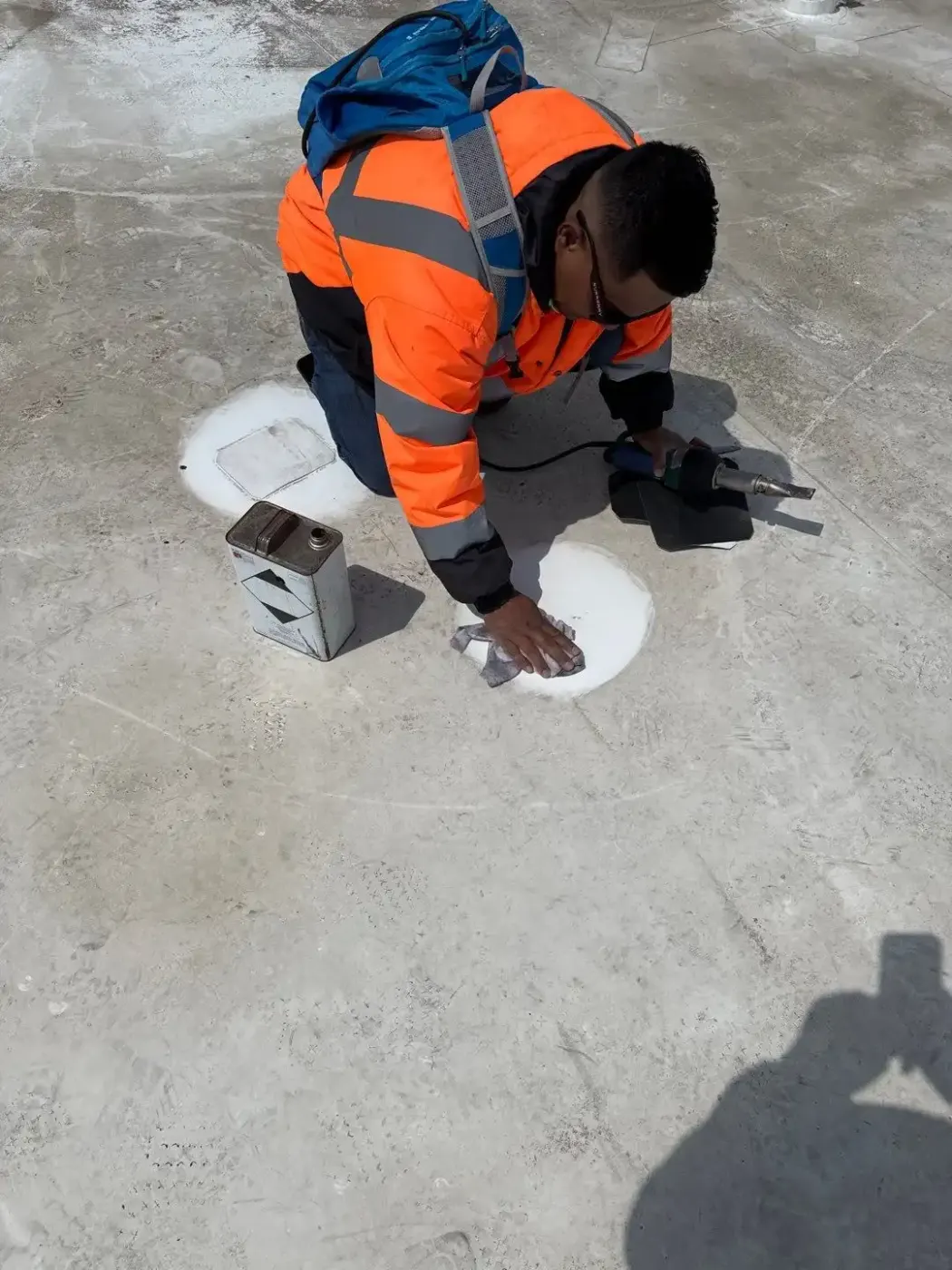 Tarping and dry-in on a Roachdale commercial roof
